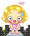 cute kawaii blonde ballerine girl became marilyn monroe