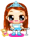 cute kawaii ballerine girl