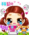cute kawaii cow girl girl