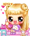 cute kawaii blonde girl
