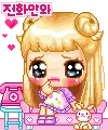 cute kawaii blonde girl