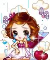 cute kawaii cocktail girl 