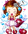 cute kawaii cocktail girl 