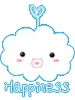 cute kawaii happiness cloud