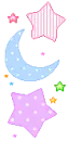 cute kawaii moon & stars