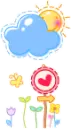 cute kawaii happy sunny place