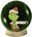 mommy grinch snow globe