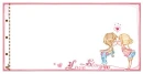 cute kawaii lovers kissing