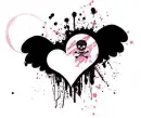 heart with a skull