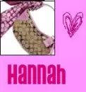 Coach bag with the name hannah