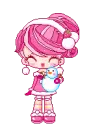 cute kawaii pinkie girl