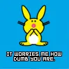 It Worries Me How Dumb You Are