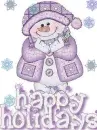 Happy Holidays Snowman