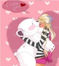 cute kawaii teddy love