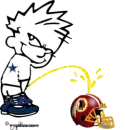 Dallas peeing on redskins