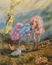 horse wid itz baby