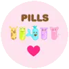 	cute kawaii button