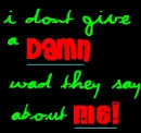 dont give a damn what they say!