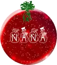 nana snowing ornament
