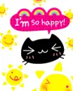 i'm so happy kawaii cat