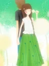 lovers together in a field