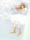 girl playing violin in the sky