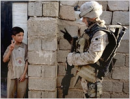 Soldier and Iraq kid