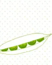 cute kawaii green peas hi !!