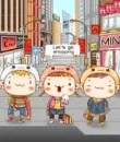 cute kawaii let's go shopping down town