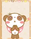 cute kawaii panda wish
