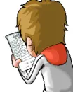 mad guy reading exams results