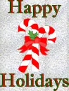 Happy Holidays Candy Canes