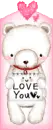 WHITE  LOVE YOU BEAR