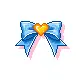blue bow