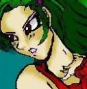 green haired anime girl