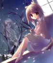 cat girl and her ghost