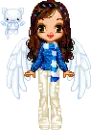 Cute angel girl