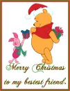merry christmas to my bestest friend