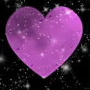 light pink glitter heart