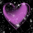 light pink glitter heart