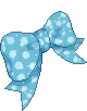blue bow