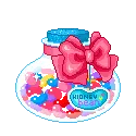 hearts in jar