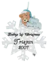 Tristans 1st Christmas Flake