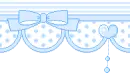 blue baby bow divider