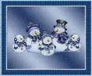Blue snowmen blank 