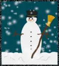 Snowing on a Snowman