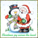 Joy warms the heart