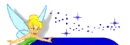 Disney - Tinkerbell Blue Top Border. Flapping Wings