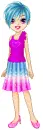 Blue and Pink Gal