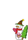 sparkly country snowman